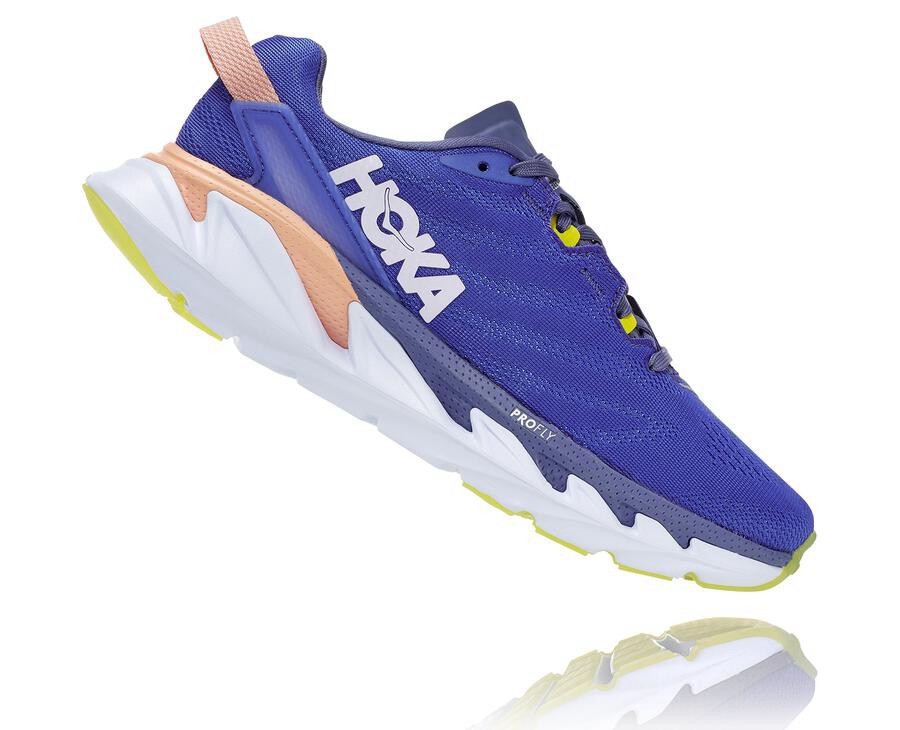 Hoka One One Hardloopschoenen Dames - Elevon 2 - Blauw/Wit - PX0431752